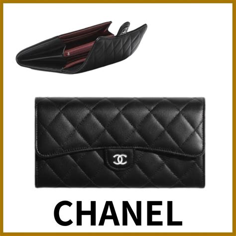 chanel classic long flap wallet|More.